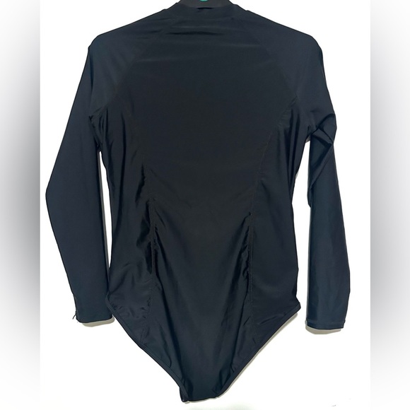 NWT Baleaf Flyleaf 1/2 Zip Long Sleeve BlackSwimsuit UV Block Large - Picture 3 of 5